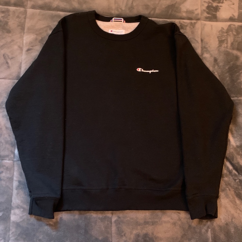 Black Champion Crewneck